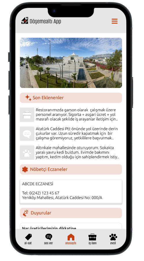 Döşemealtı App ekran görüntüsü